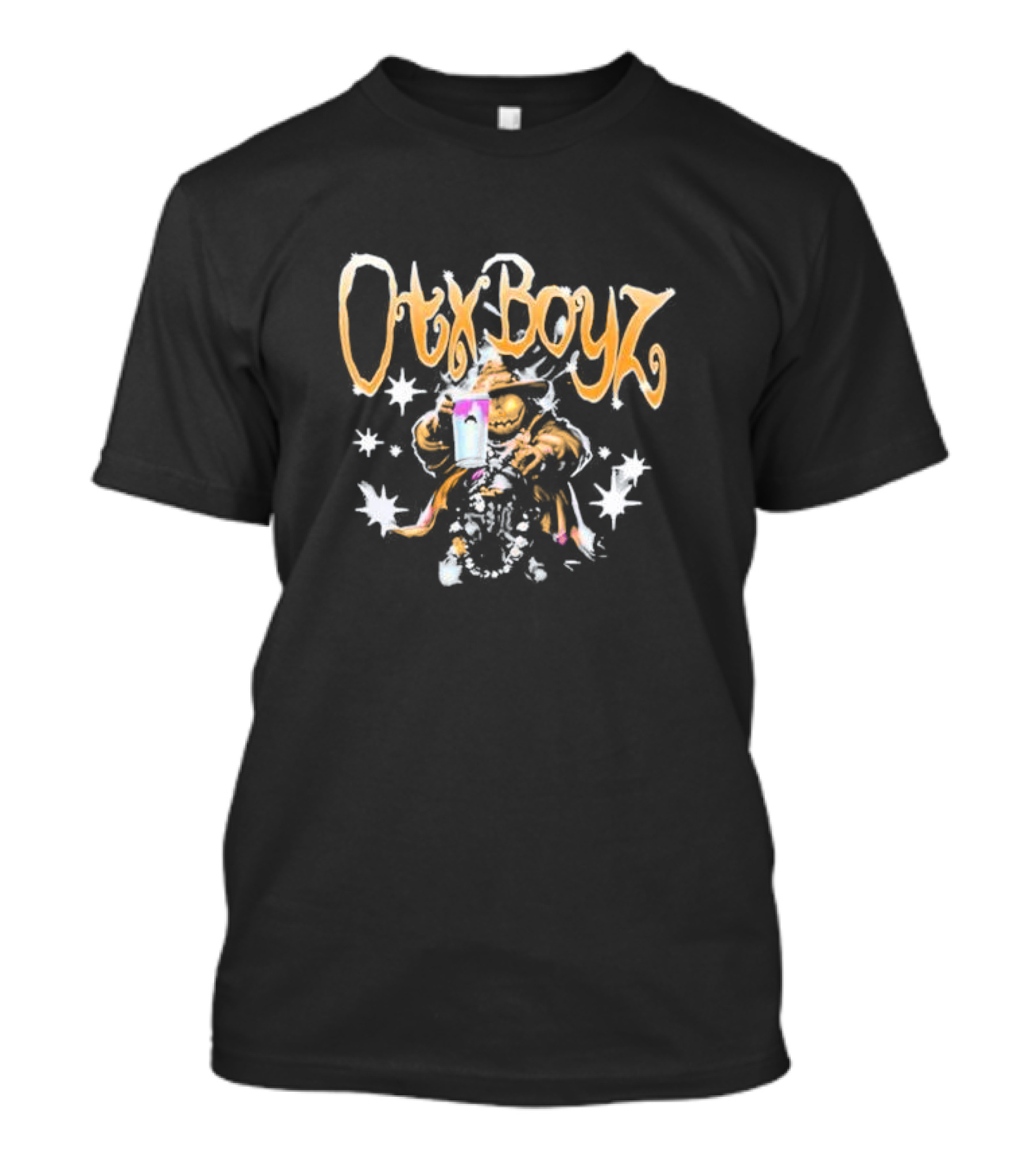 OtxBoyz Geezy World Trap O Lantern Pumpkin Starry Night T-Shirt