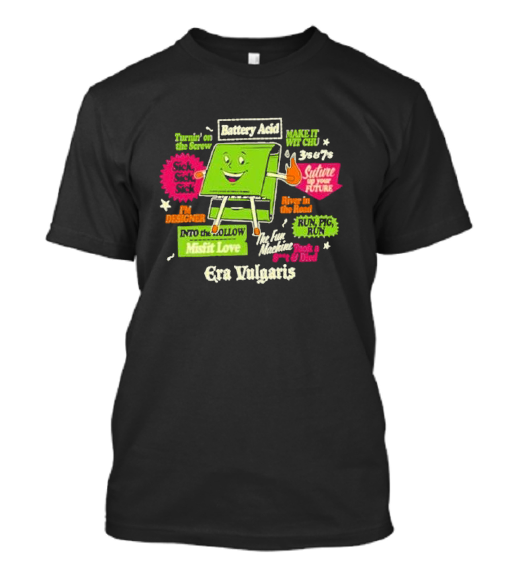 Era Vulgaris Battery Acid Misfit Love Queens Of The Stone Age T-Shirt