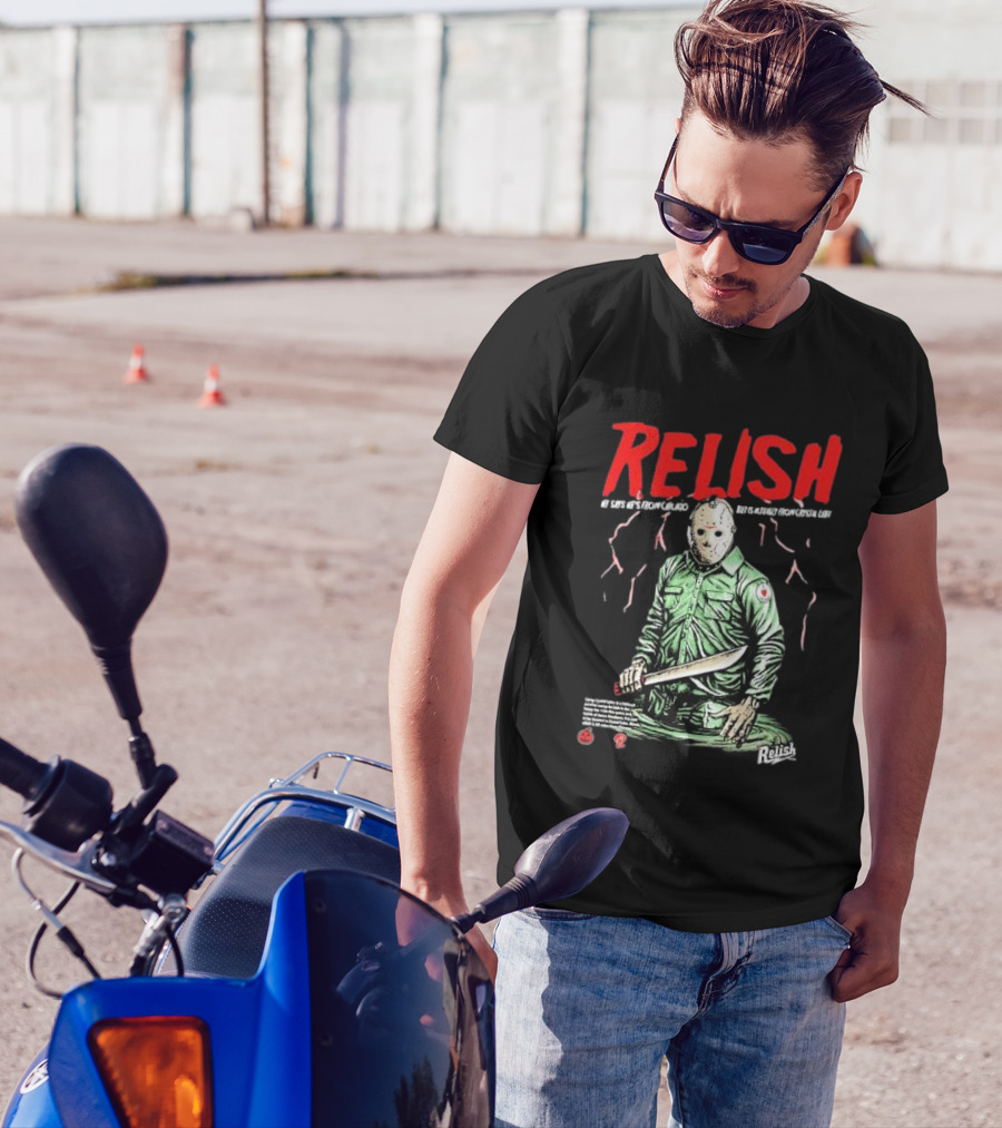Relish He Says He's From Chicago But Is Actually From Crystal Lake T-Shirt