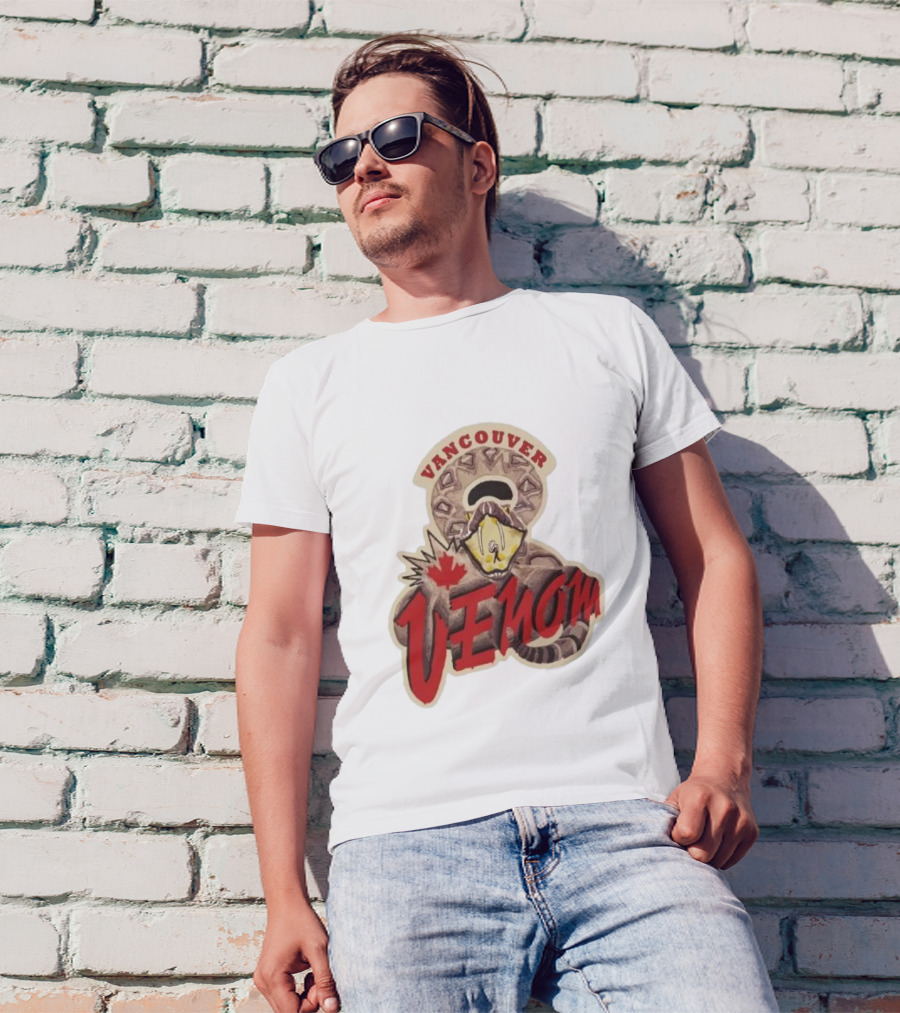 Vancouver Venom Rattlesnake Maple Leaf T-Shirt