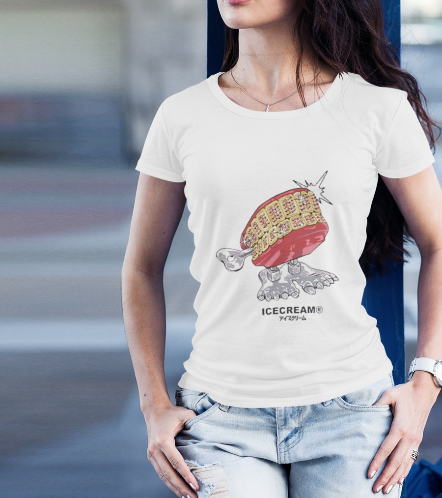 ICECREAM Chatterbox Teeth Walking Figure T-Shirt