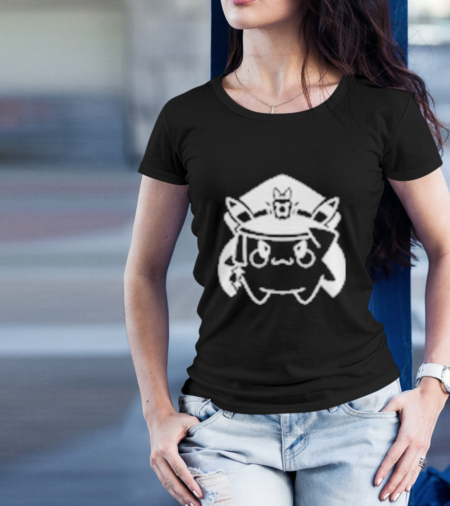 Pikachu Cadet Momo Emblem T-Shirt