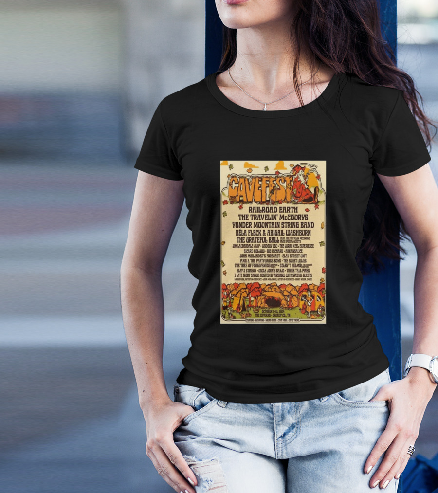 Cavefest 2024 At The Caverns Grundy County TN Featuring Railroad Earth And More Oct 11-13 T-Shirt