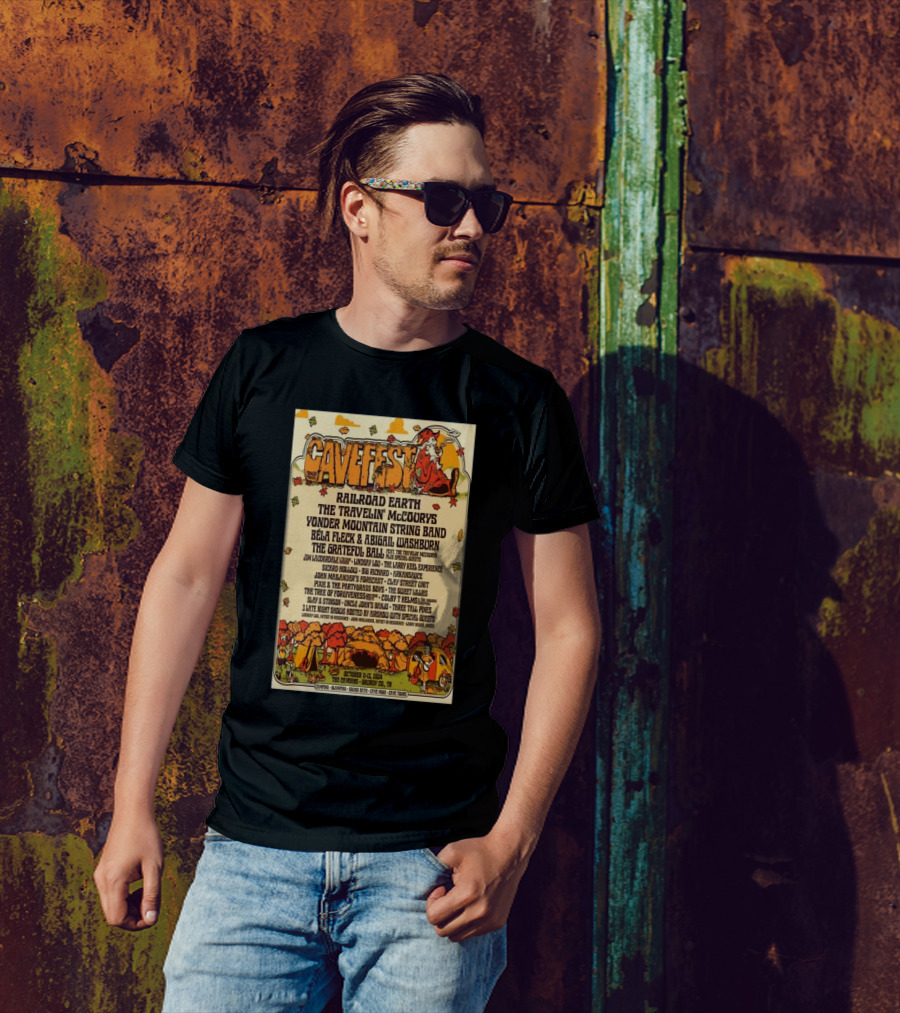 Cavefest 2024 At The Caverns Grundy County TN Featuring Railroad Earth And More Oct 11-13 T-Shirt