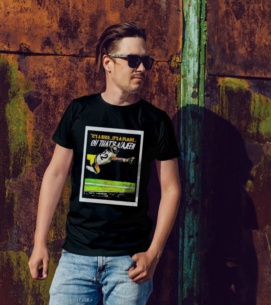 It’s A Bird It’s A Plane Oh That’s Najee Football Touchdown Leap T-Shirt