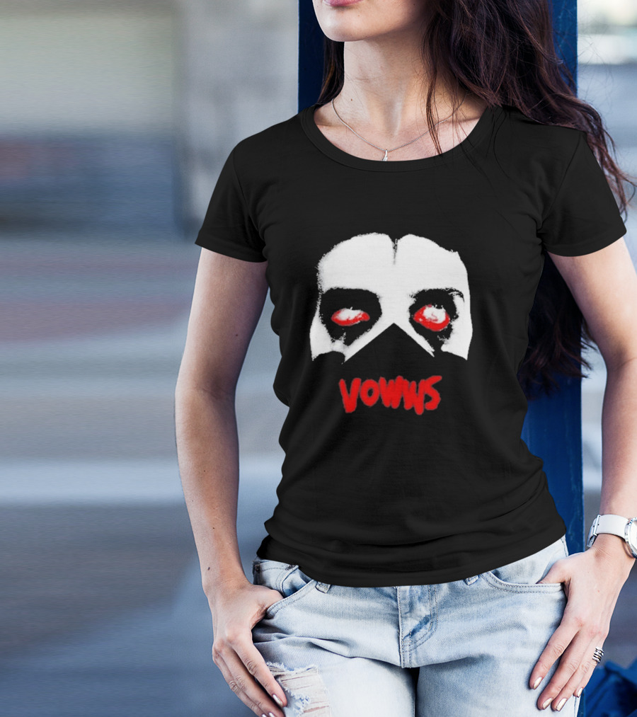 Vowwsband Vowws Red Eyes Hollow Face T-Shirt