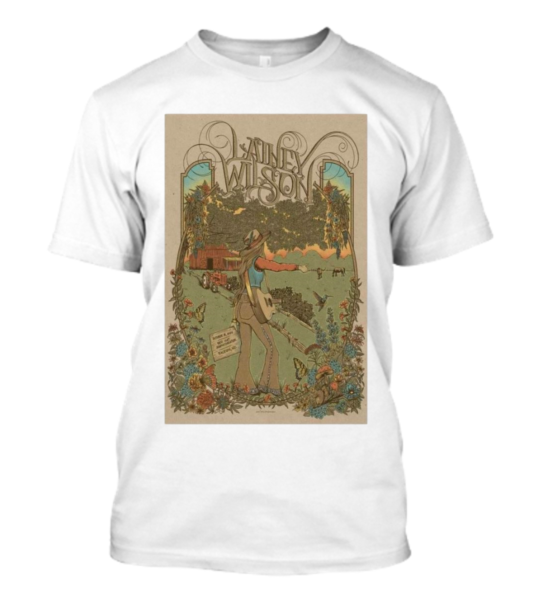 Lainey Wilson October 18 2024 Red Hat Amphitheater Show T-Shirt
