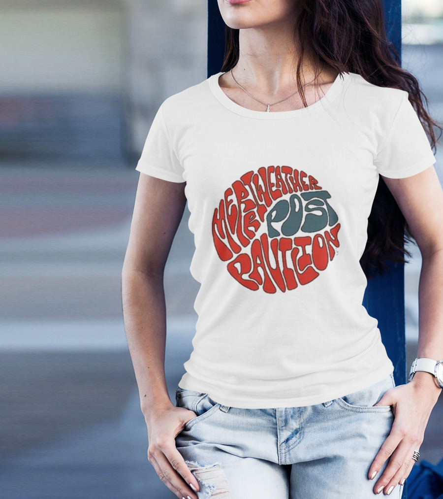 Merriweather Post Pavilion Psychedelic Retro Text T-Shirt