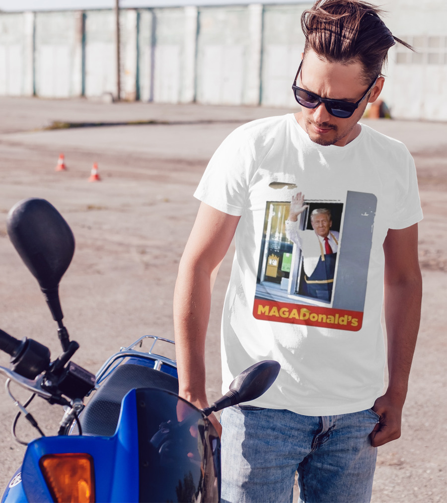 TRUMP MAGADONALD'S Drive-Thru Parody Image T-Shirt