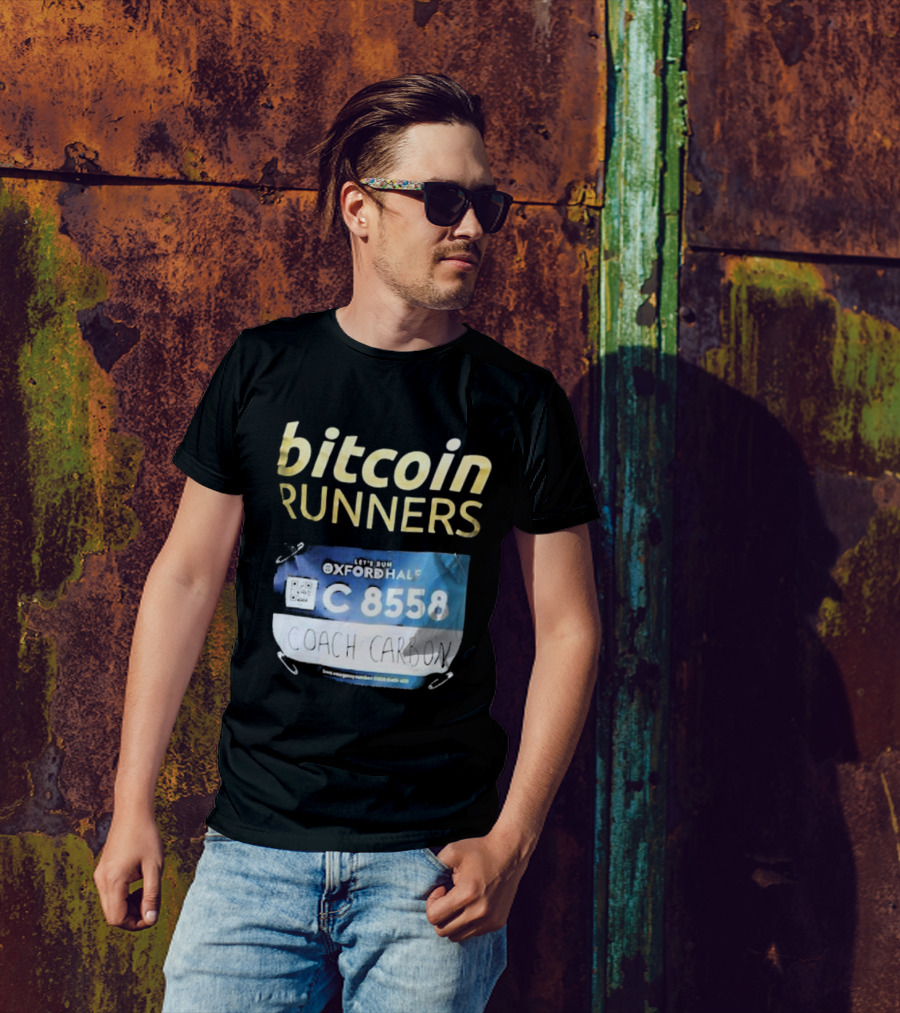 Bitcoin Runners Oxford Half C 8558 Coach Carbon T-Shirt