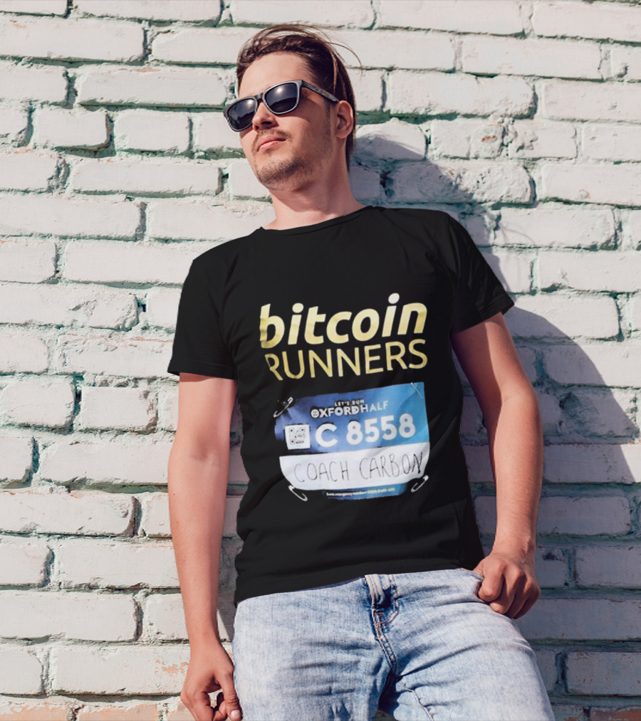 Bitcoin Runners Oxford Half C 8558 Coach Carbon T-Shirt