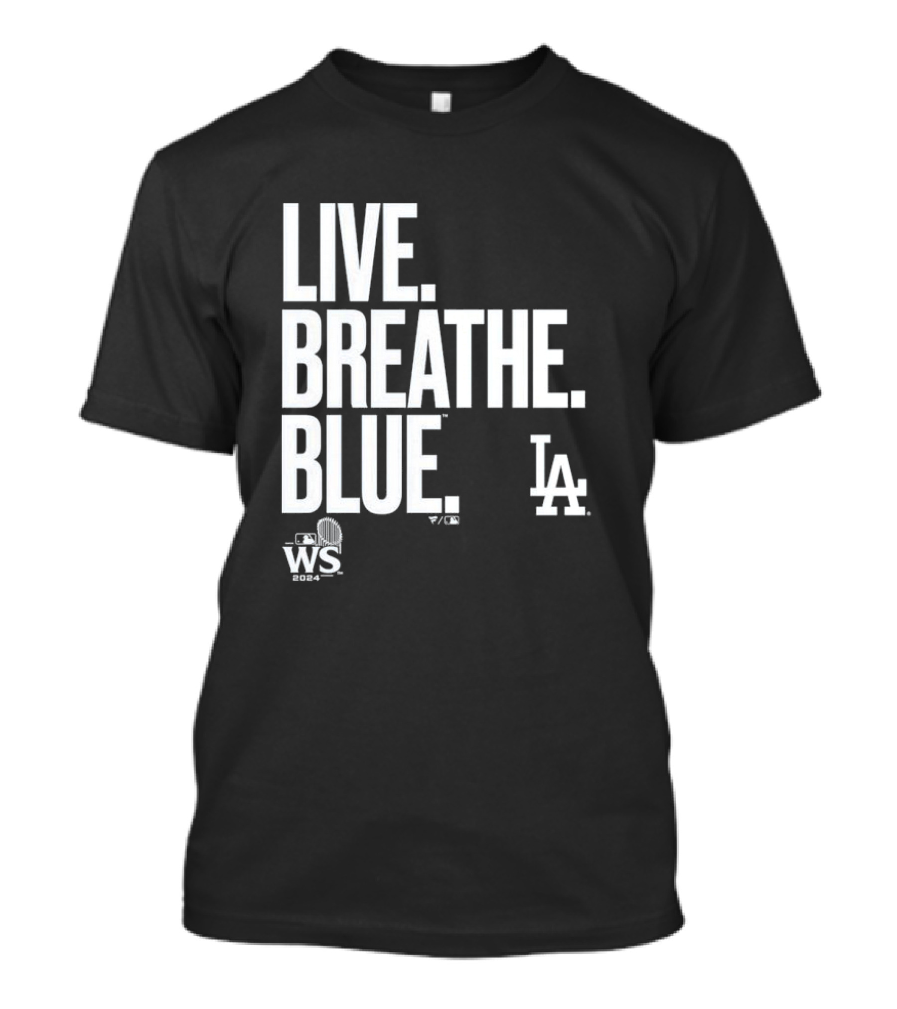Live Breathe Blue LA Dodgers 2024 World Series Closer T-Shirt