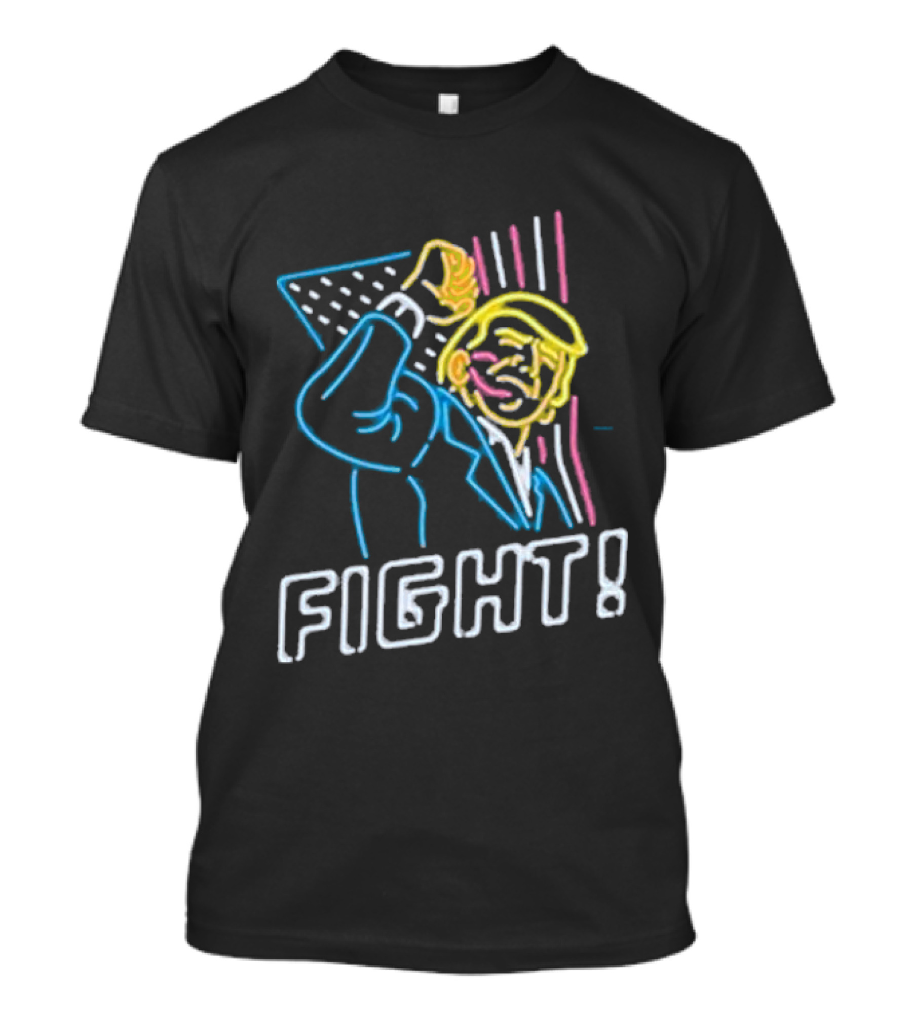 Trump Neon Fight T-Shirt