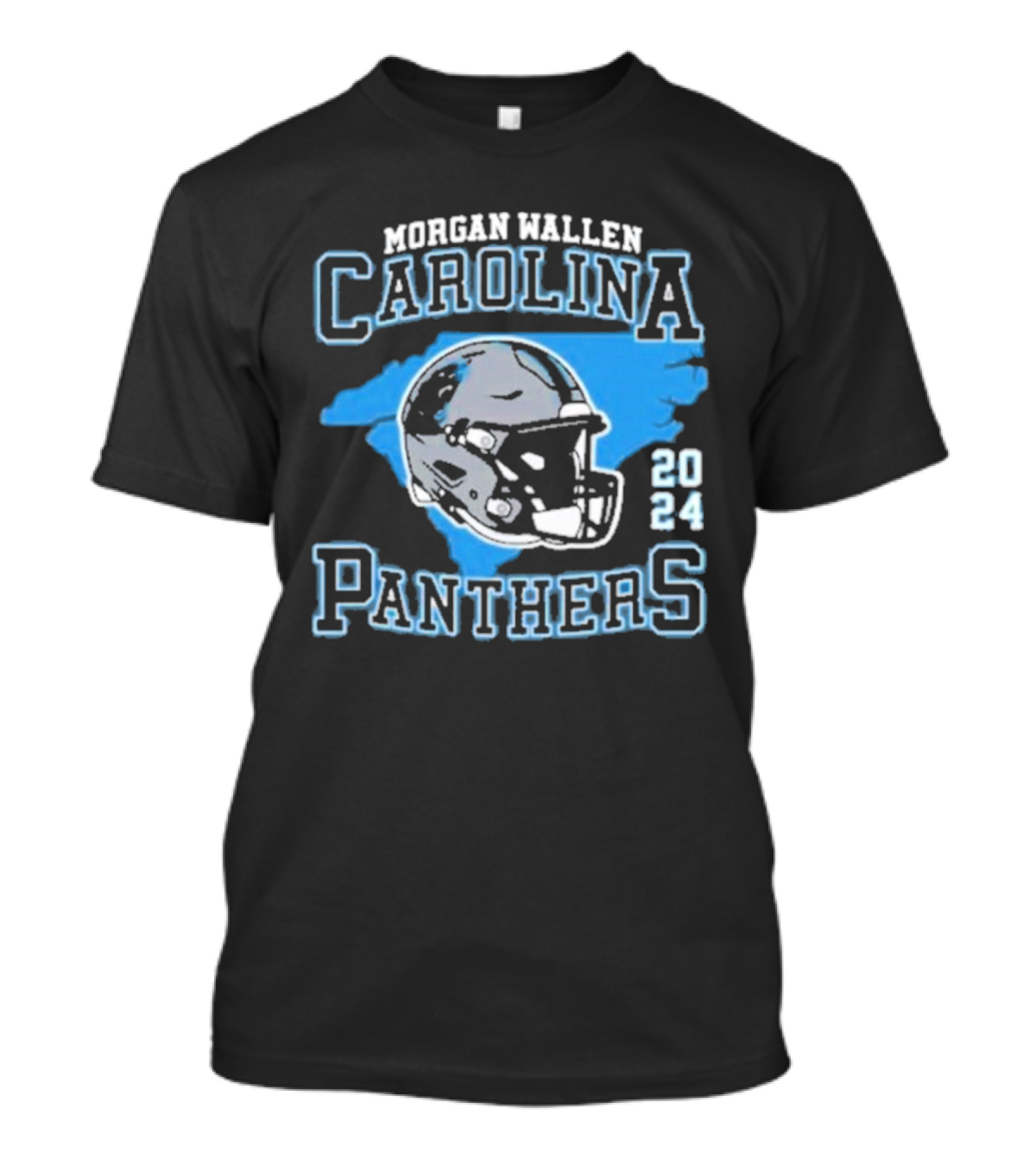 Morgan Wallen Carolina Panthers 2024 Helmet T-Shirt