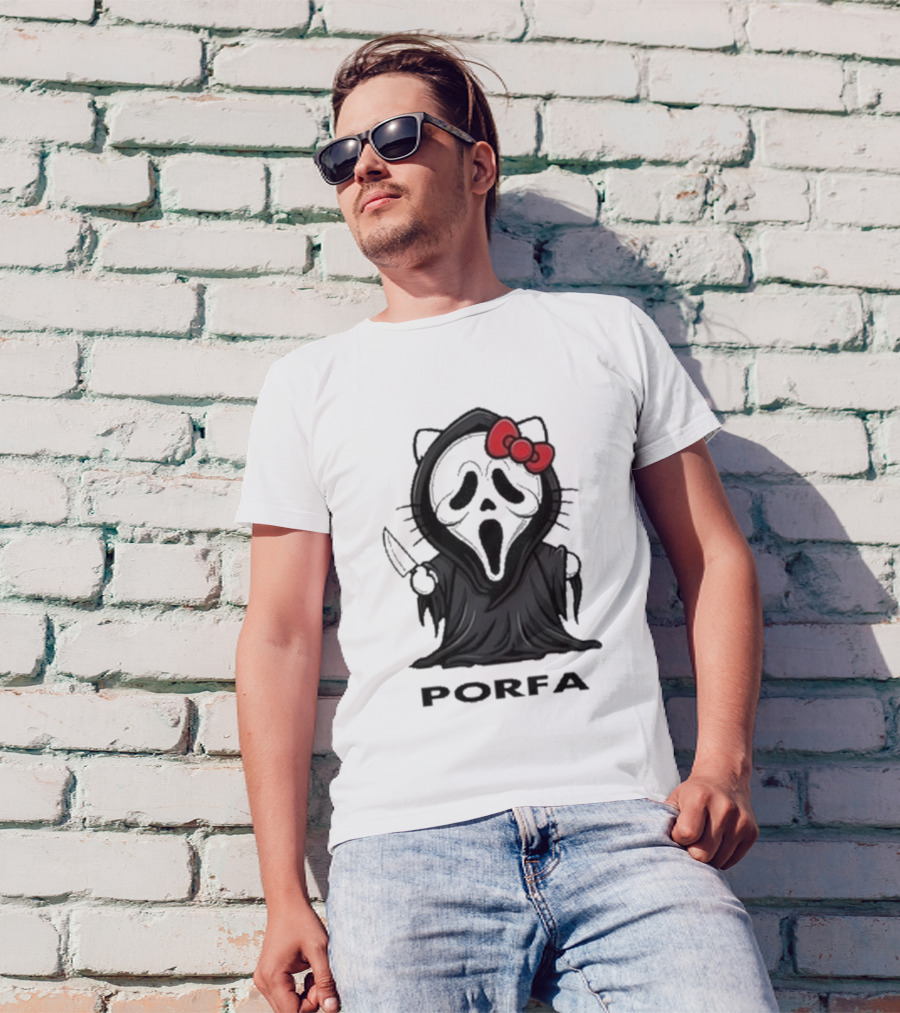 Hello Kitty Ghost Porfa Halloween T-Shirt