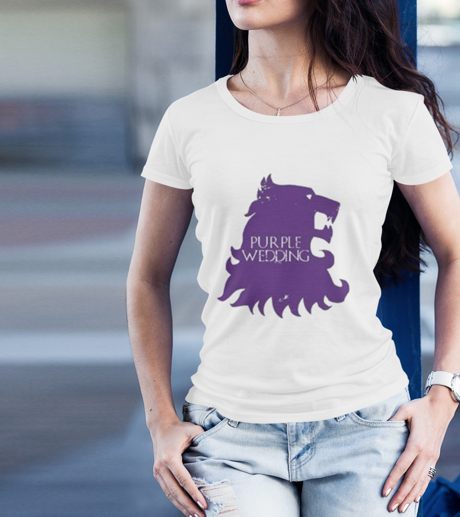 Purple Wedding Lannister Lion Crest T-Shirt