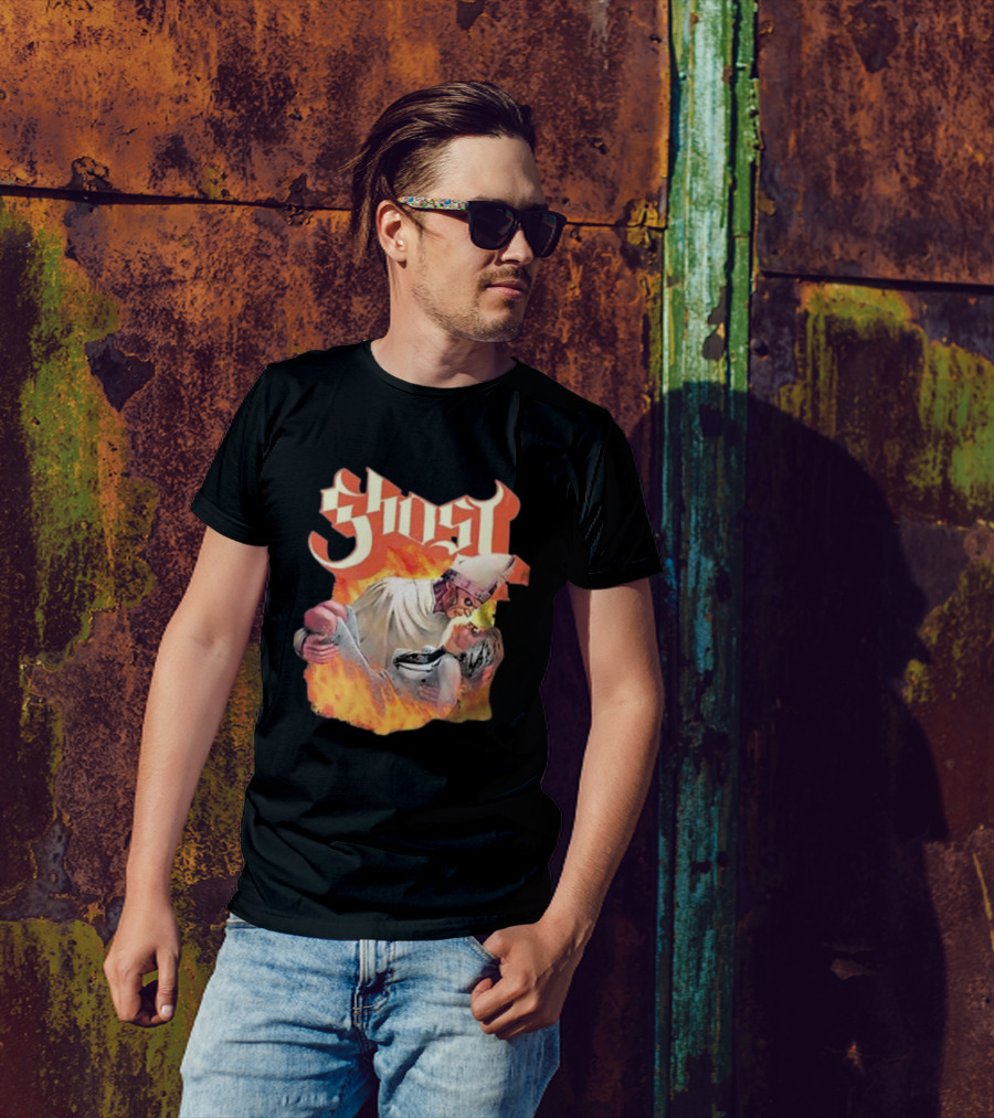 Ghost Nihil Embracing Flames T-Shirt