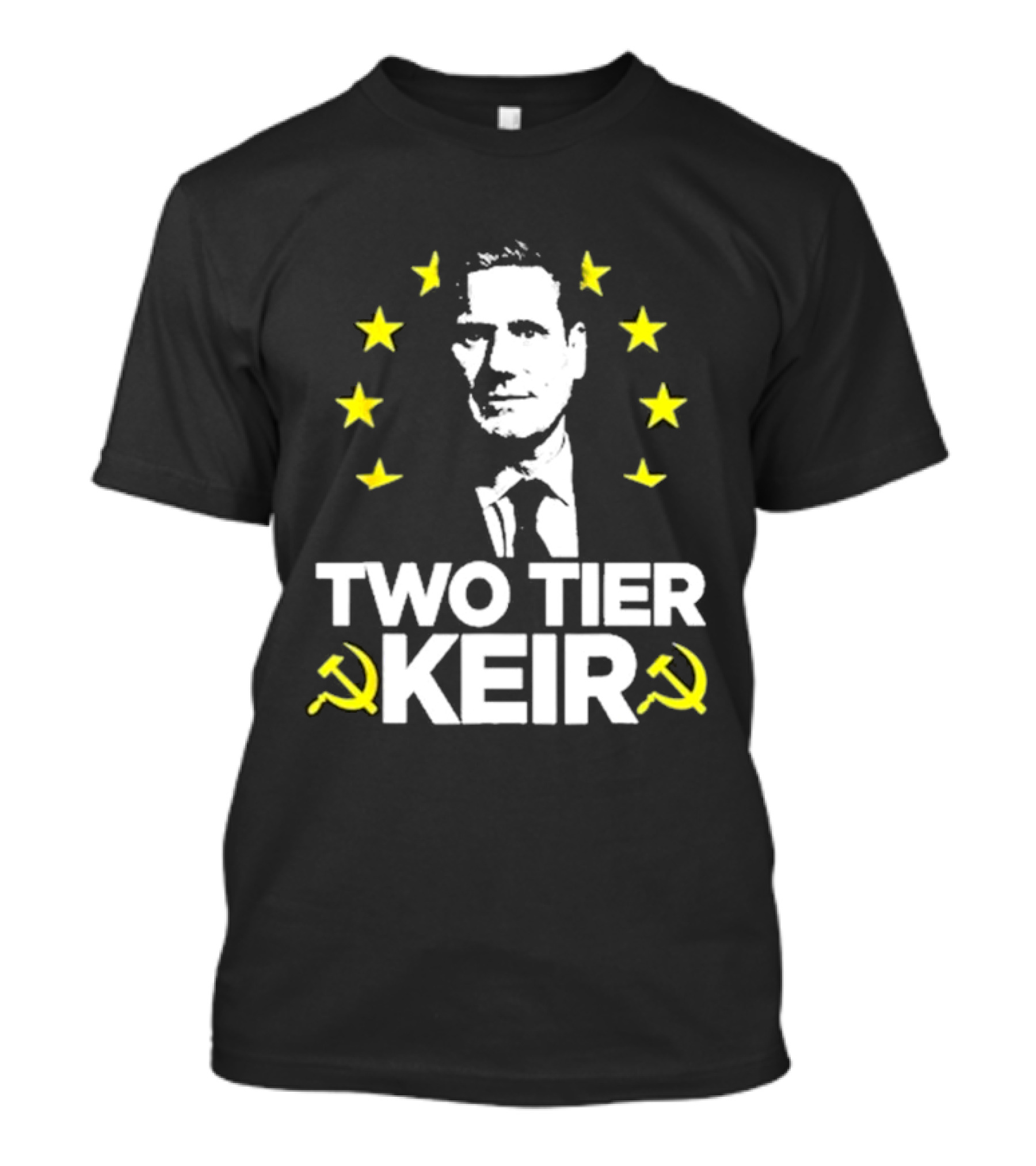 Two Tier Keir EU Stars And Hammer And Sickle T-Shirt