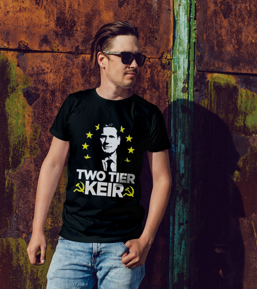 Two Tier Keir EU Stars And Hammer And Sickle T-Shirt