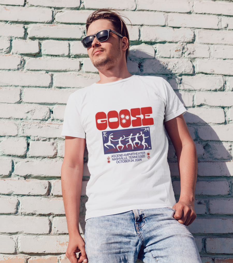 Goose Ascend Amphitheater Nashville October 24 2024 Dancing Figures T-Shirt
