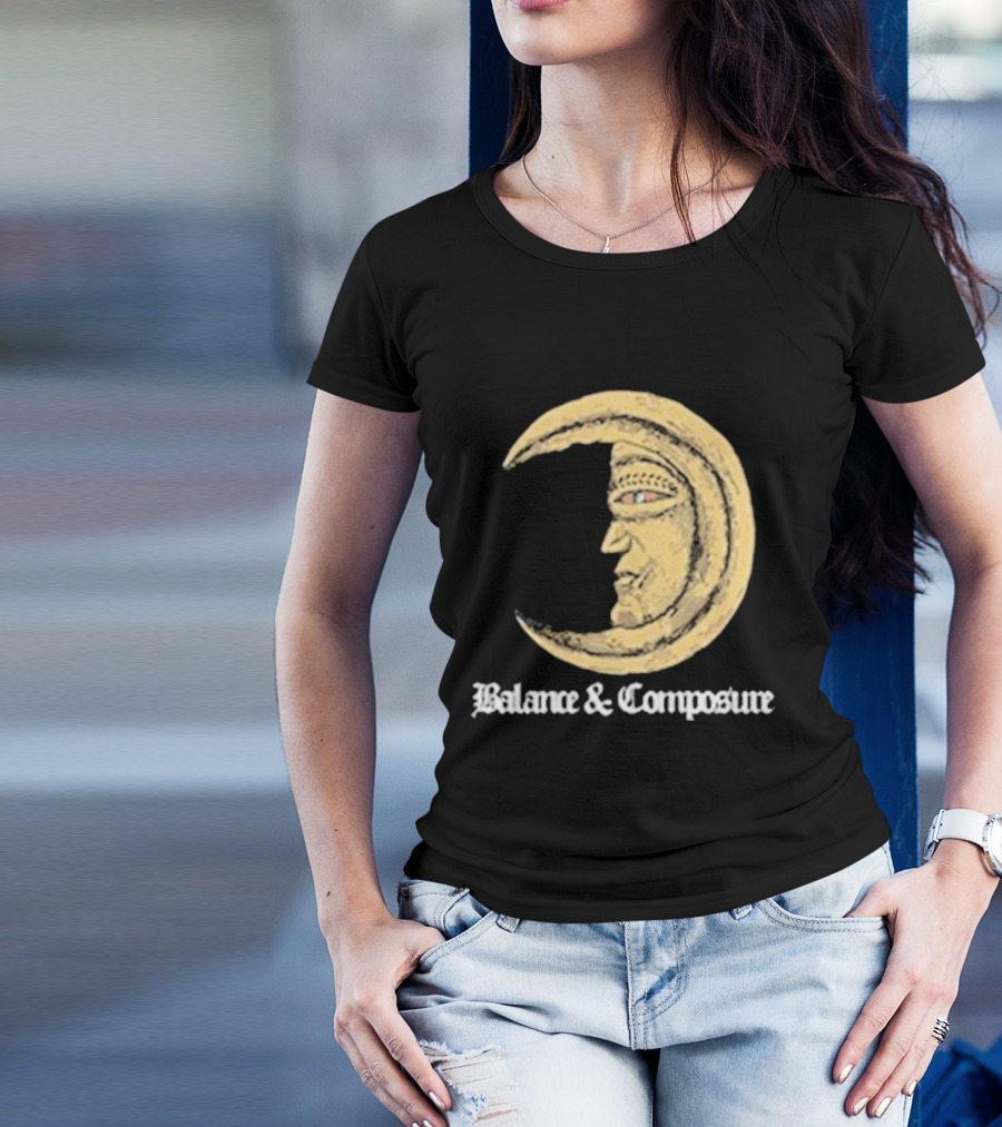 Balance And Composure Moon Face T-Shirt