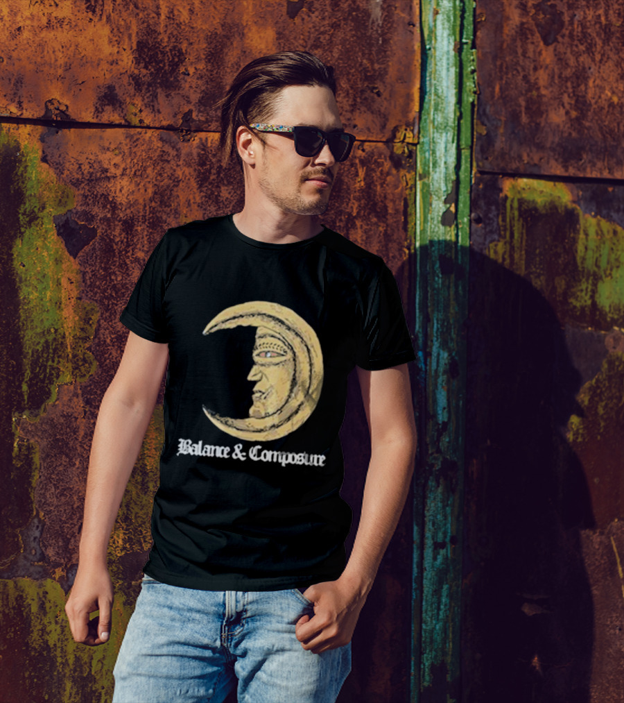 Balance And Composure Moon Face T-Shirt
