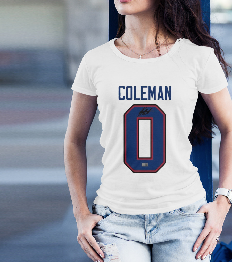 Coleman 0 Autograph Keon Coleman T-Shirt