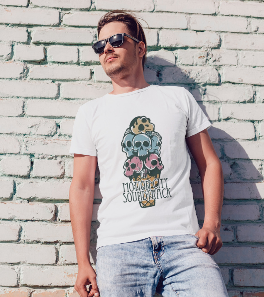 Motion City Soundtrack Ice Cream Skull Tower T-Shirt