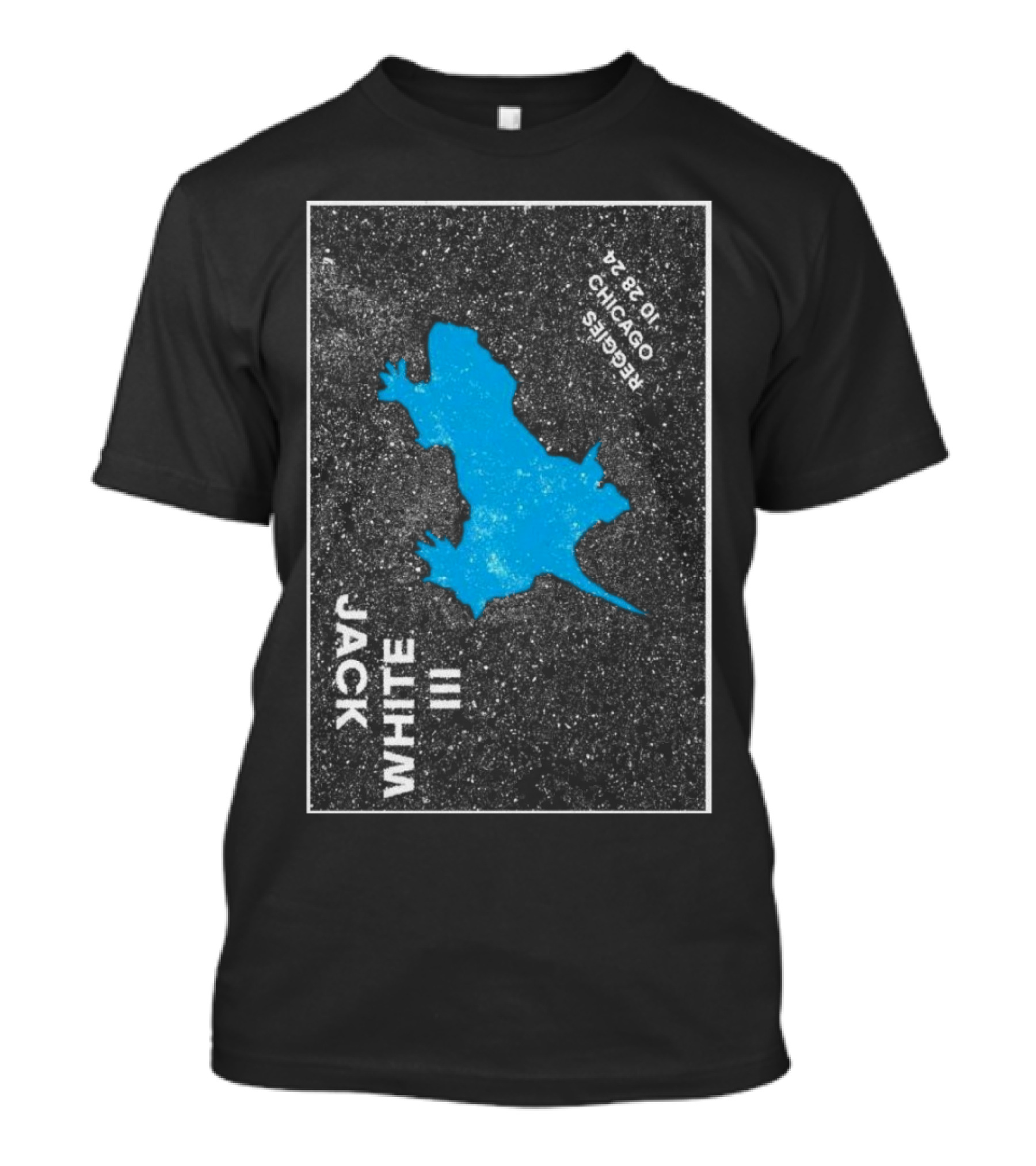 Jack White III Chicago IL Reggies October 28 2024 Blue Lizard T-Shirt