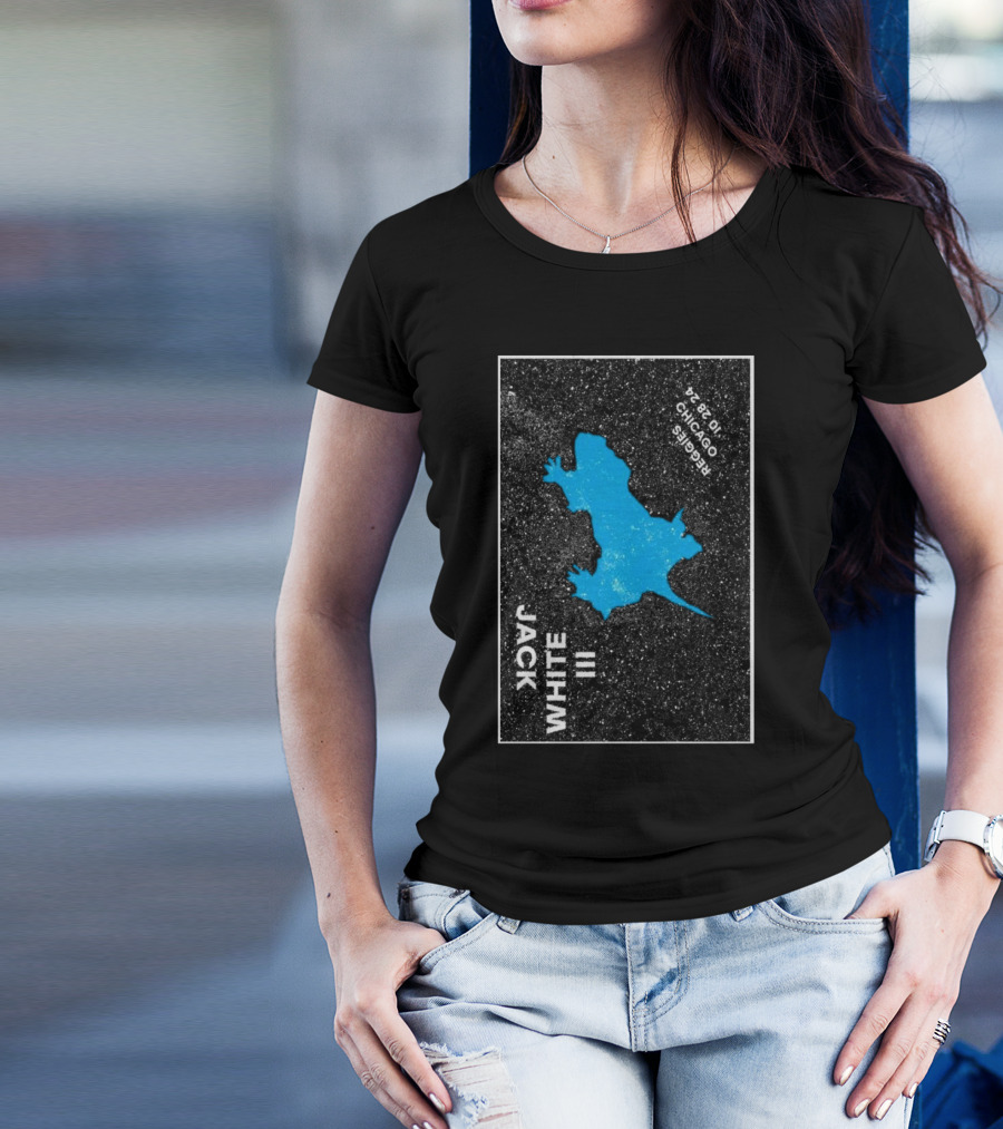 Jack White III Chicago IL Reggies October 28 2024 Blue Lizard T-Shirt