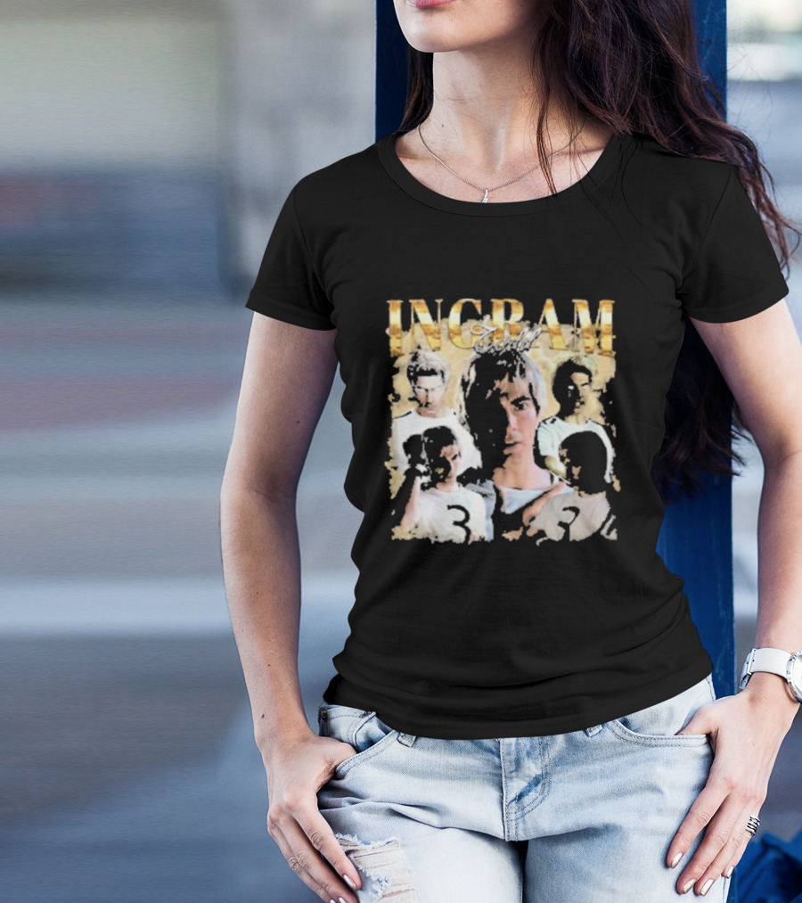 Todd Ingram Retro Collage With Gold Text And Number Three T-Shirt