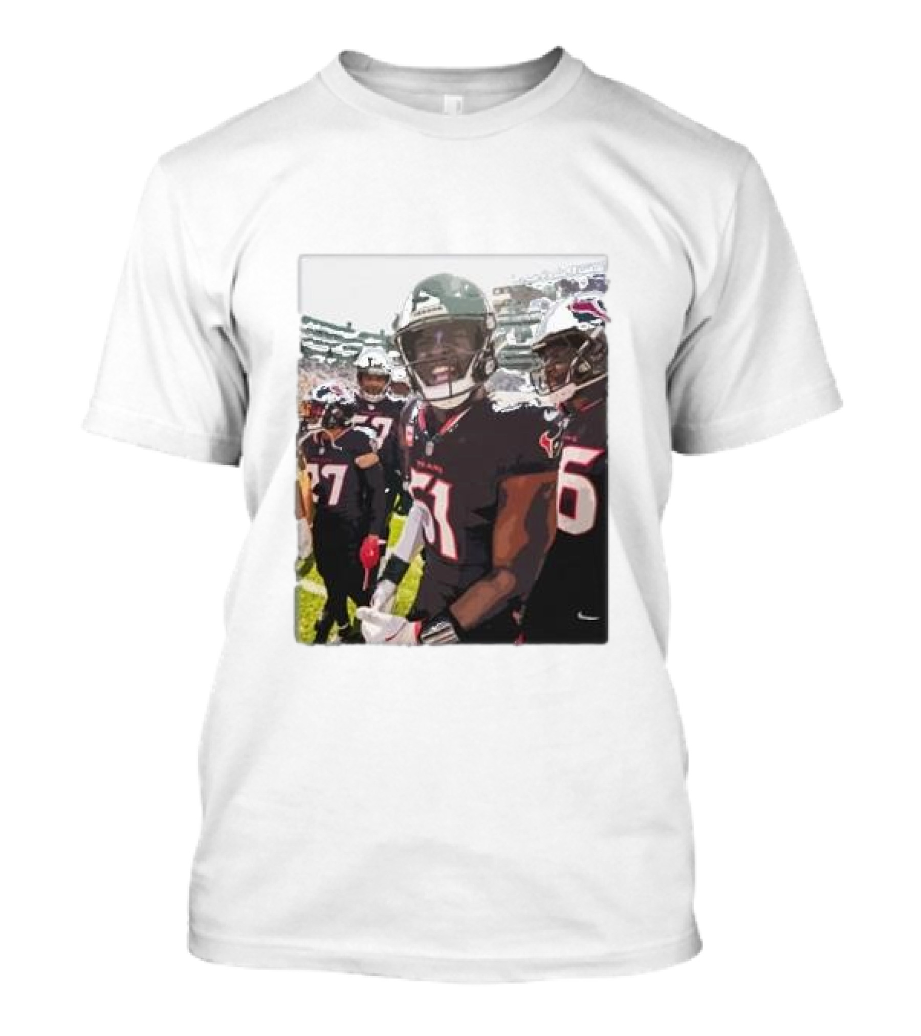 Houston Stressans If They Ain’t With Houston Fck Em 51 Football Team Players Field T-Shirt