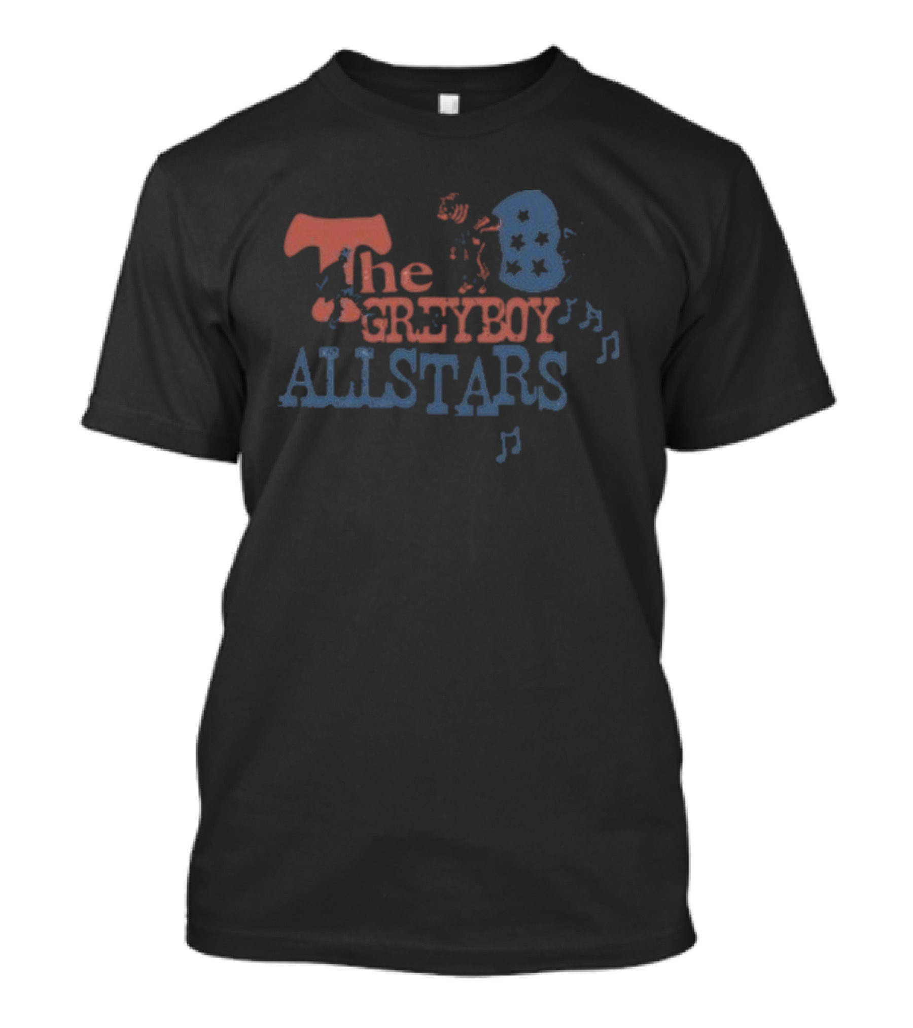The Greyboy Allstars New Bear And Moon 2024 Musical Notes And Stars T-Shirt