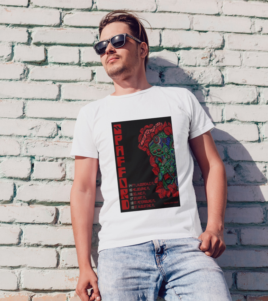 Spafford Winter Tour 2025 Florida Dates Ft Lauderdale Melbourne Deland Stuart St Petersburg St Augustine T-Shirt