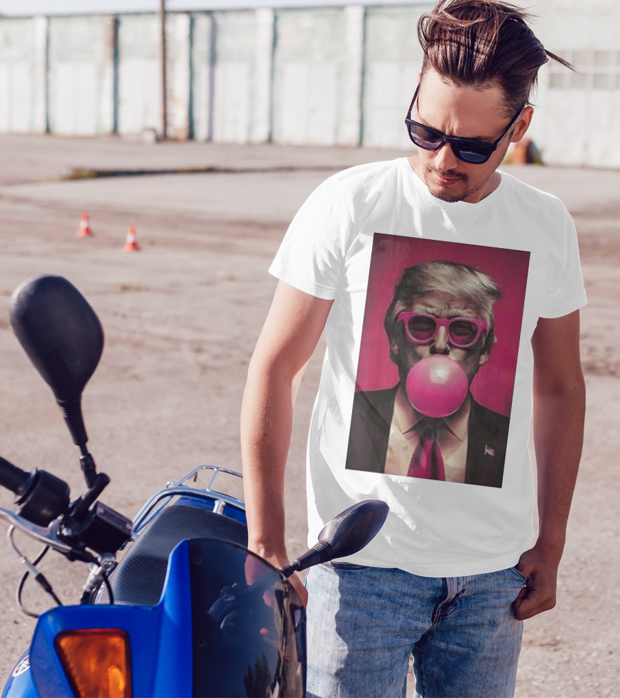 Pink Bubblegum Trump Sunglasses T-Shirt