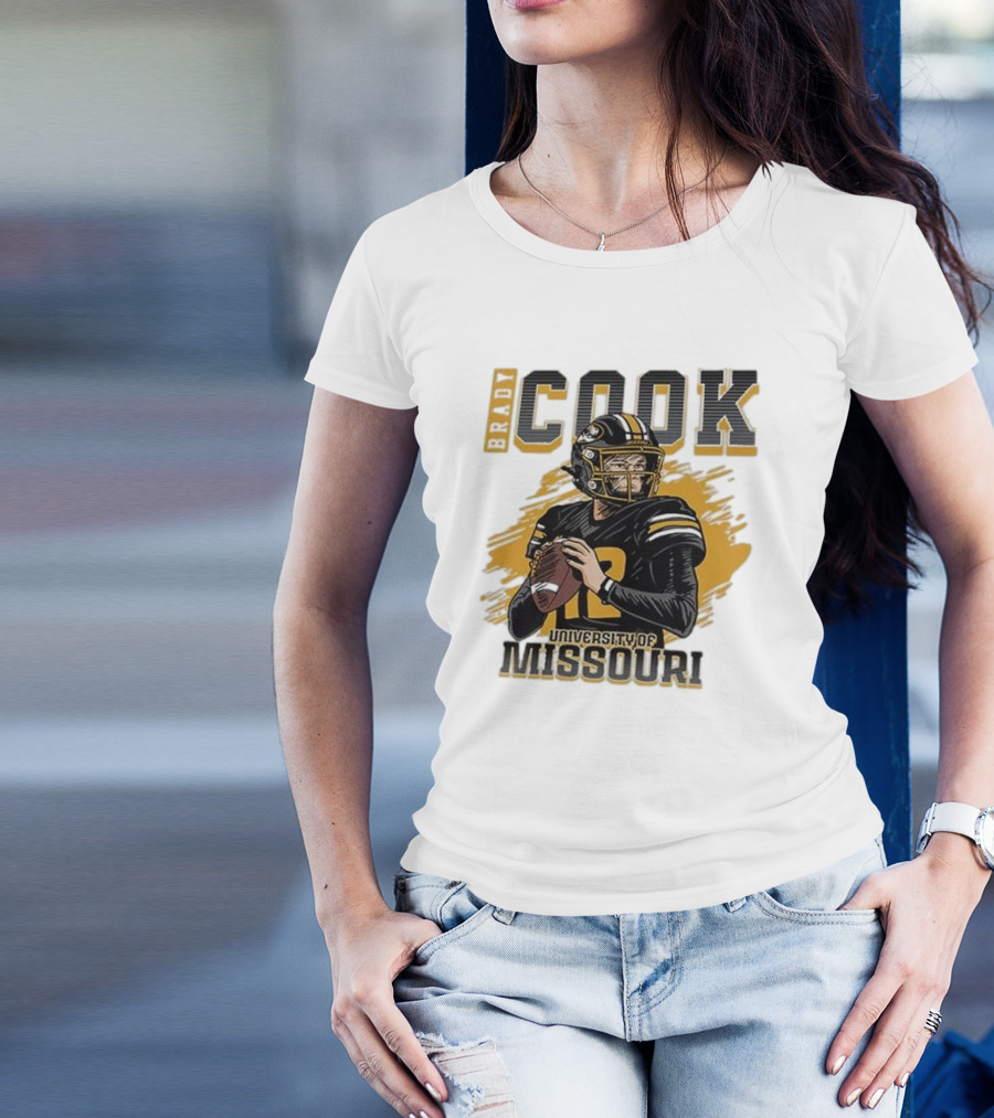 Brady Cook University Of Missouri Football Player T-Shirt