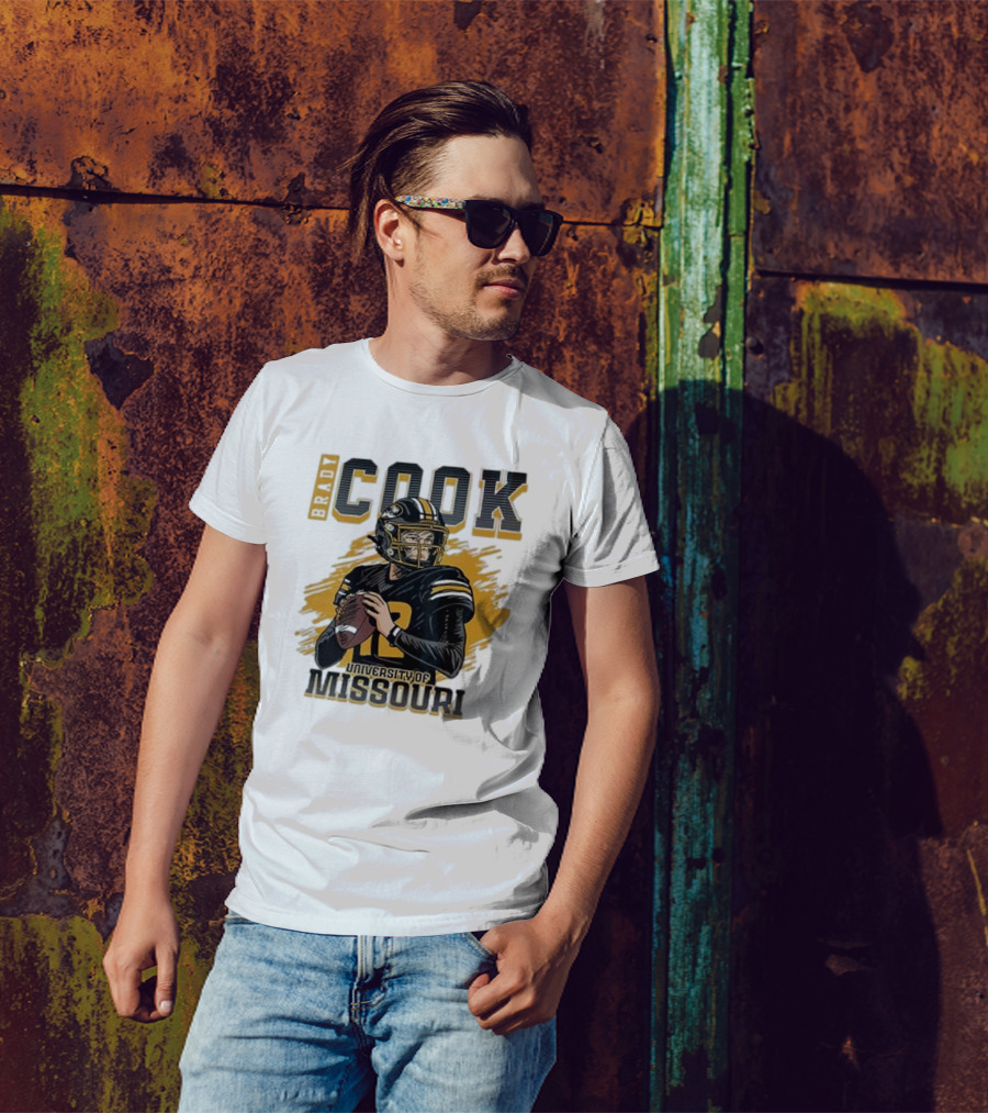 Brady Cook University Of Missouri Football Player T-Shirt