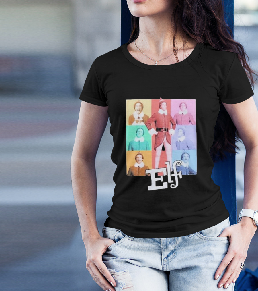 Elf Colorful Pop Art Collage T-Shirt