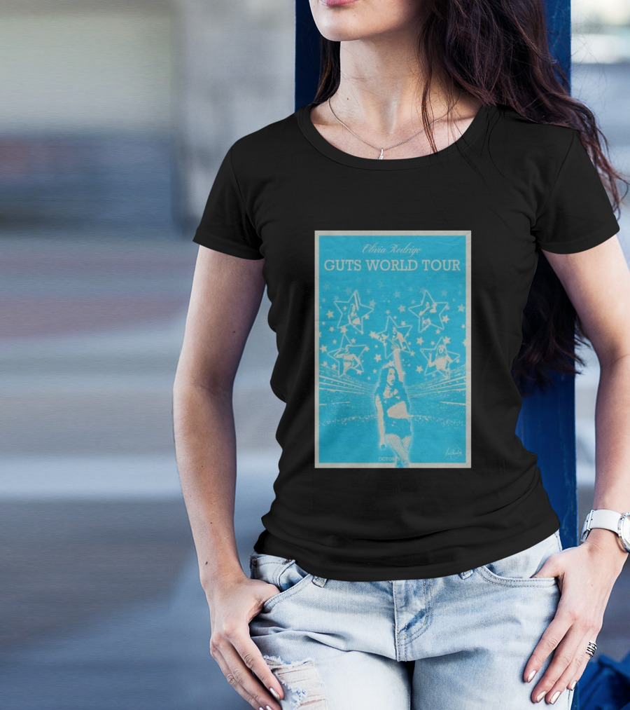 Olivia Rodrigo Guts World Tour October 29 2024 Stars Concert T-Shirt