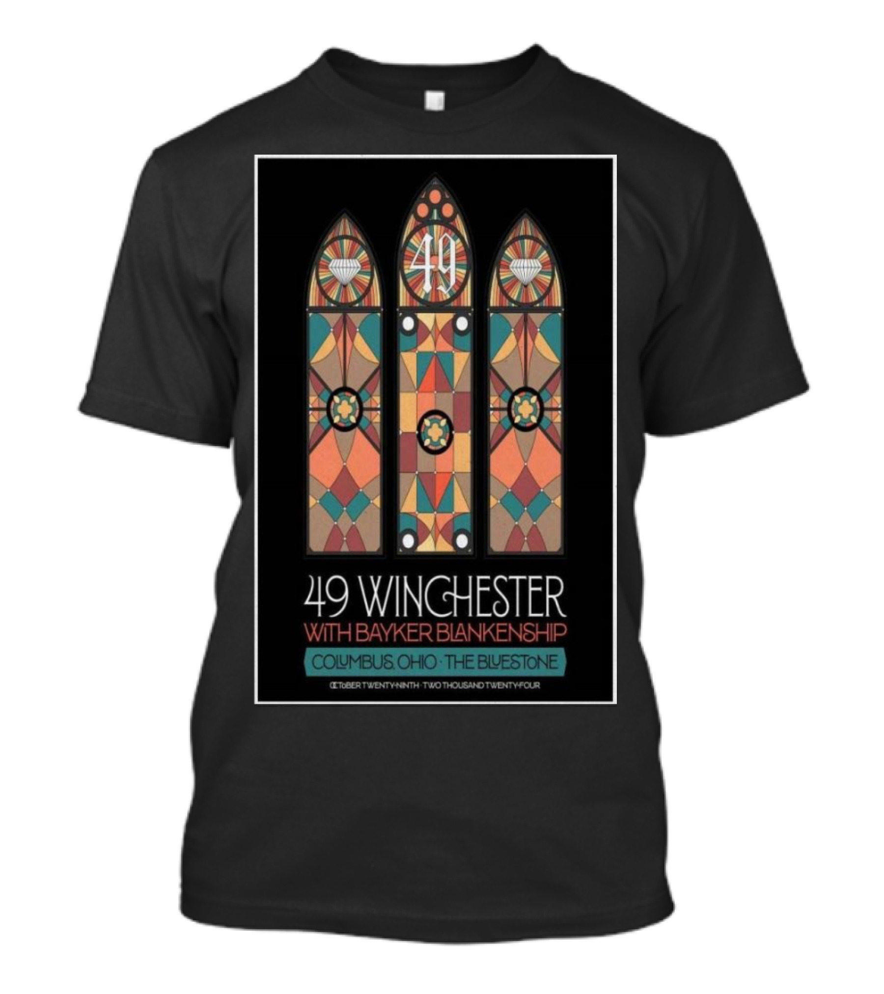 49 Winchester With Bayker Blankenship At The Bluestone Columbus Ohio October Twenty Ninth Two Thousand Twenty Four T-Shirt