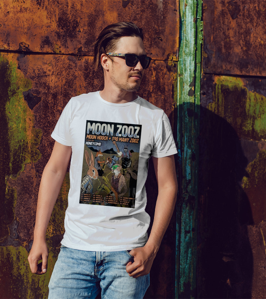 Moon Zooz Moon Hooch Too Many Zooz 2025 Tour With Special Guest Honeycomb T-Shirt