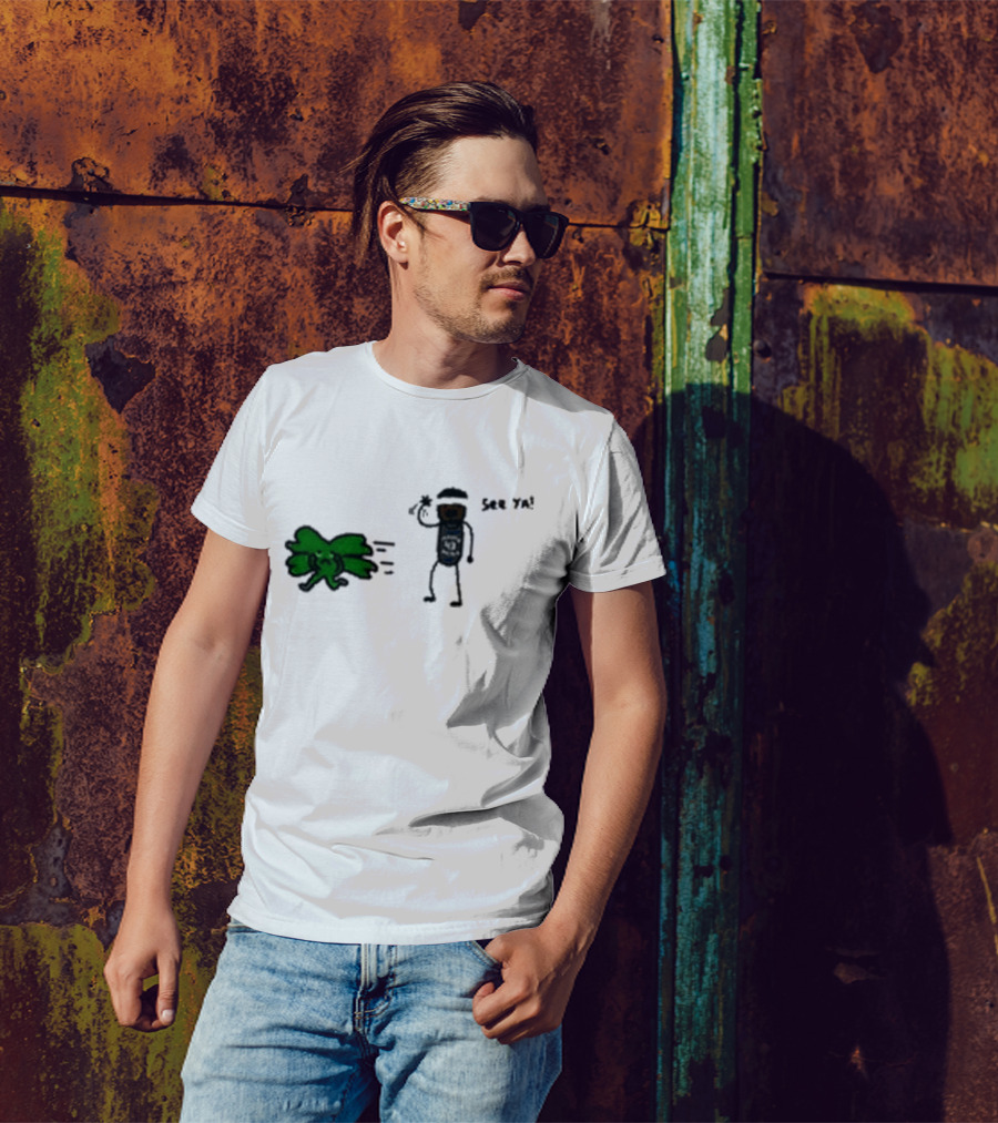 Pascal See-Ya-Kam Celtics See Ya Stick Figure Basketball Player T-Shirt