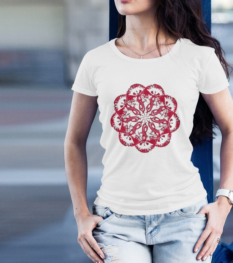 Slipknot Red Mandala Flower T-Shirt