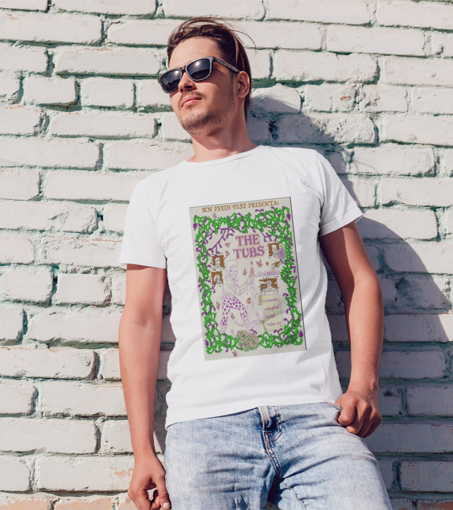 BCN Psych Fest Presented By The Tubs With Melcochas November 6 2024 Sala Upload Barcelona Spain T-Shirt