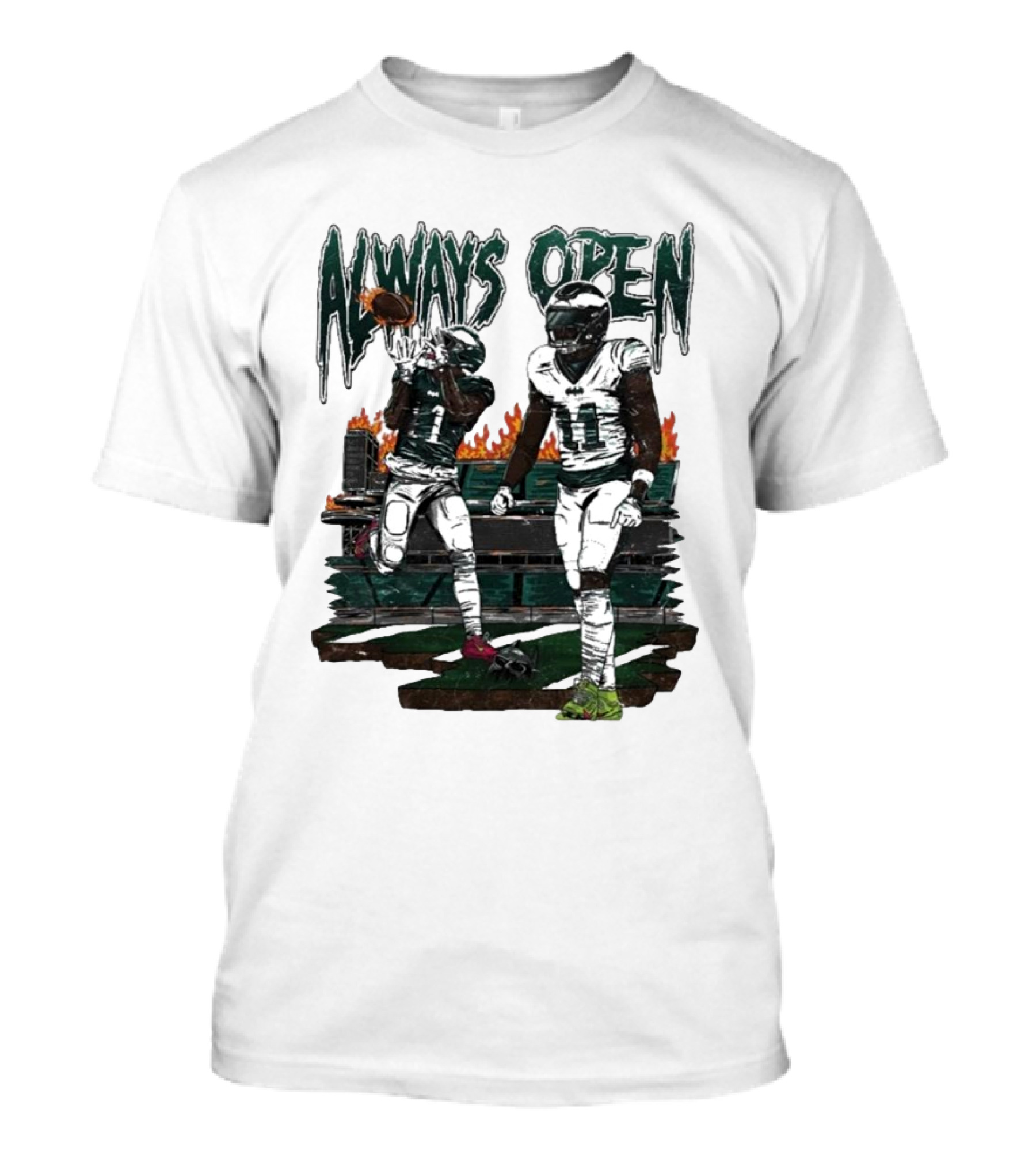Jalen Hurts AJ Brown Always Open Football Iconic Play T-Shirt