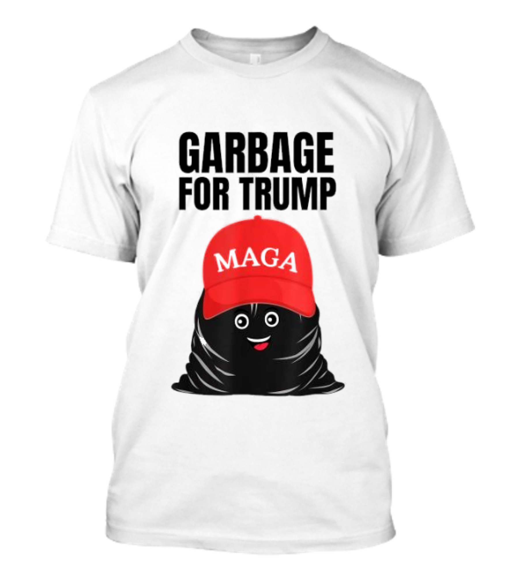 Garbage For Trump MAGA Trash Bag Cartoon T-Shirt