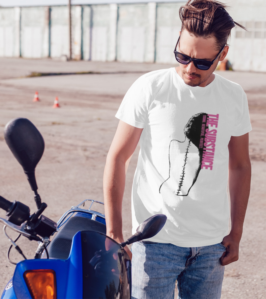 THE SUBSTANCE Young Beautiful Perfect Spine T-Shirt