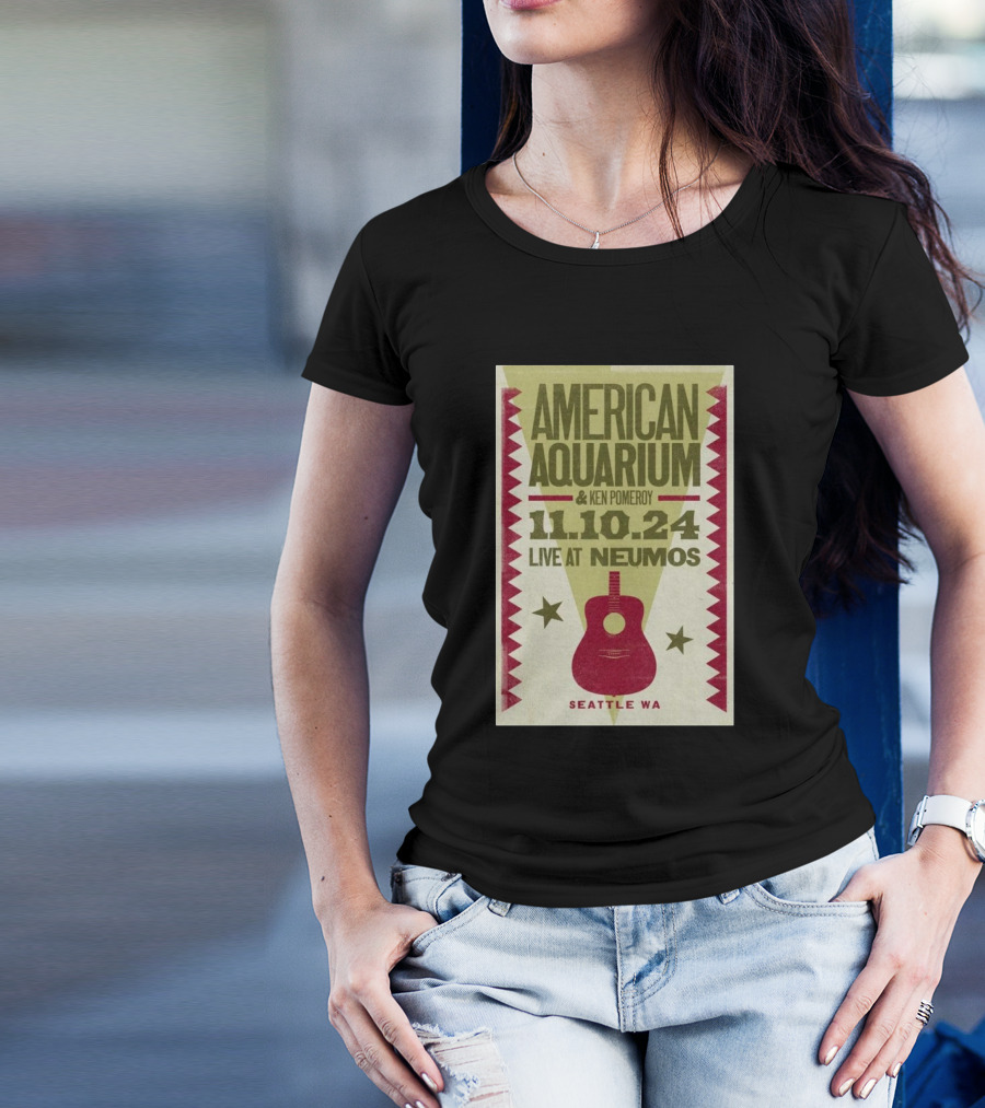 American Aquarium And Ken Pomeroy Live At Neumos Seattle WA 11.10.24 T-Shirt