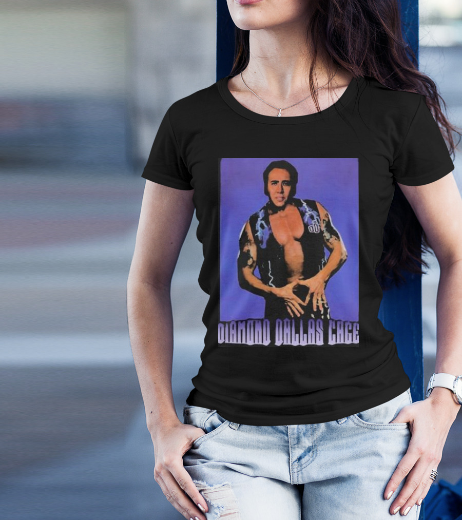 Diamond Dallas Page Nicholas Cage Mashup Diamond Dallas Cage T-Shirt