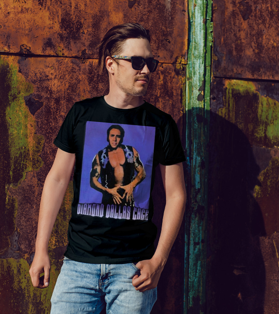 Diamond Dallas Page Nicholas Cage Mashup Diamond Dallas Cage T-Shirt